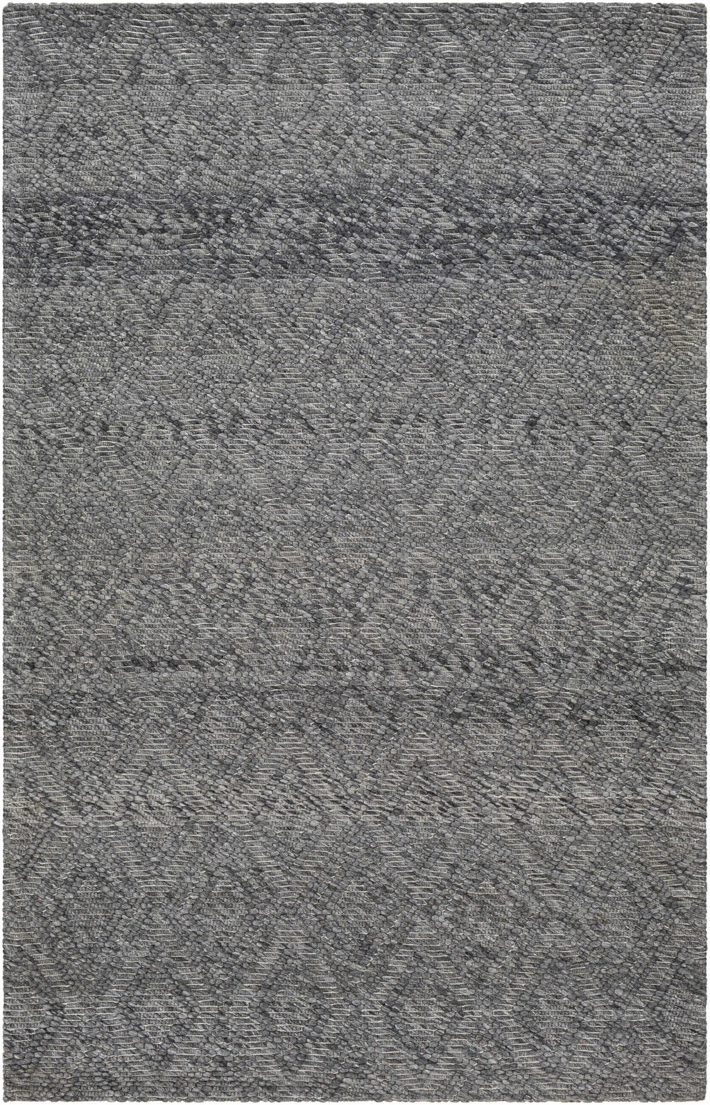 Kasib Dark Gray Hand Woven Area Rug - Clearance