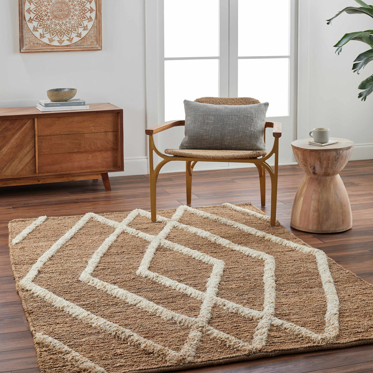 Allie Textured Jute Rug - Clearance