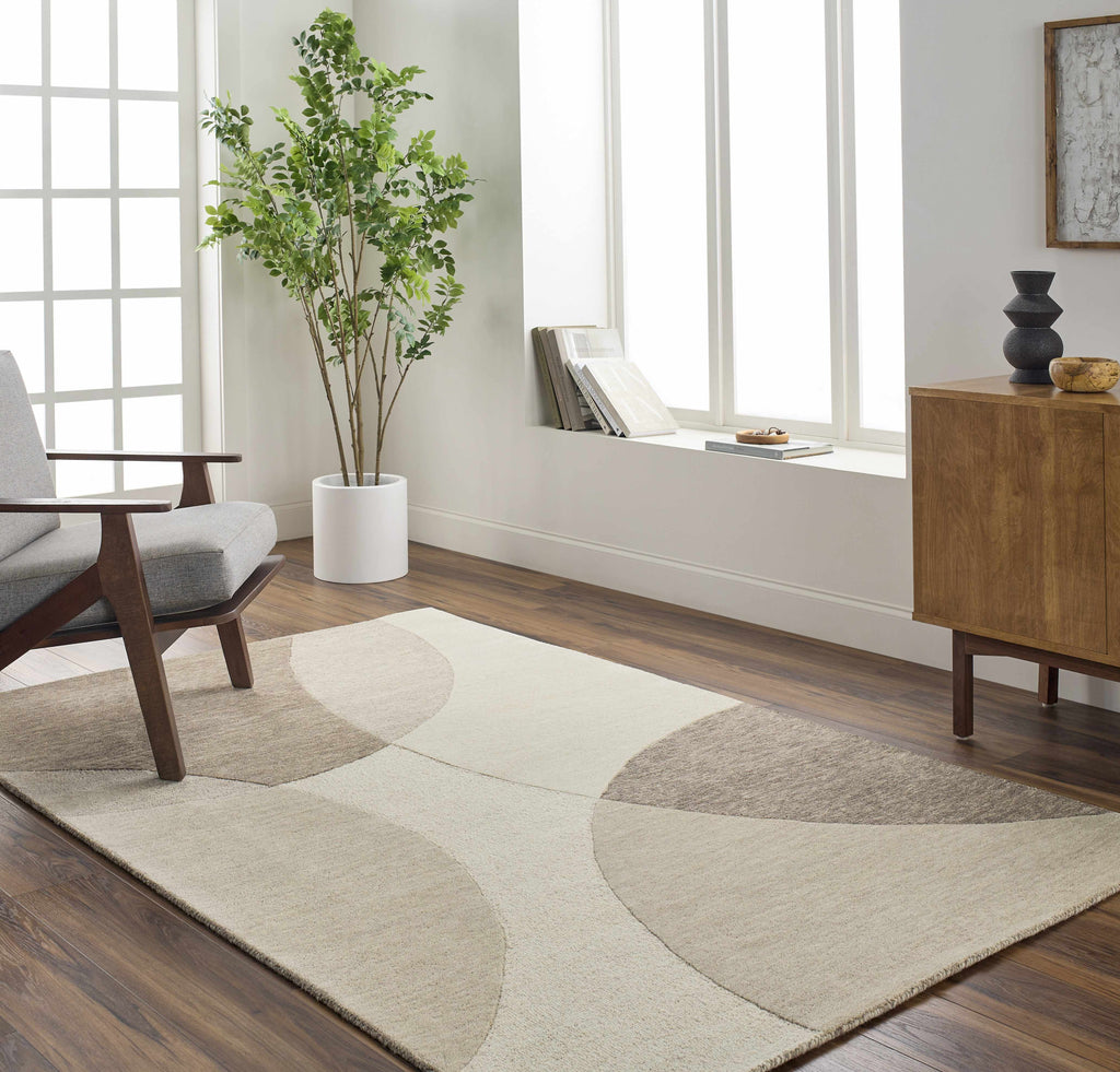 Cassiopeia Dark Brown & Beige Area Rug - Clearance