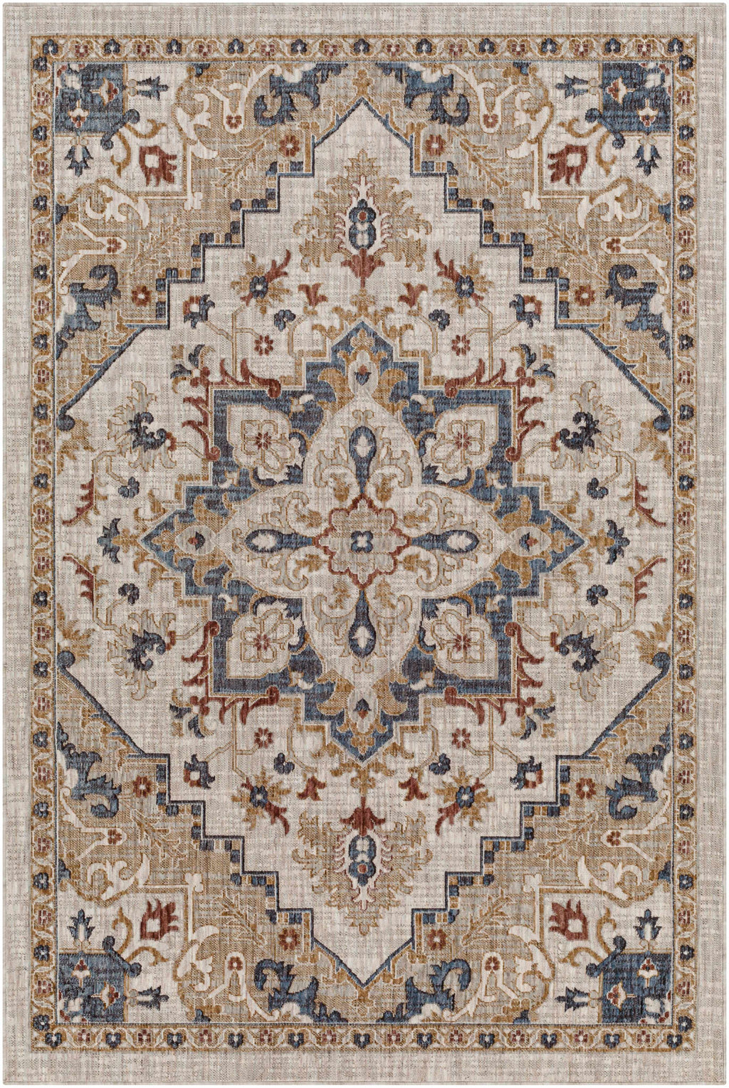 Lewa Cream Outdoor Area Rug - Clearance