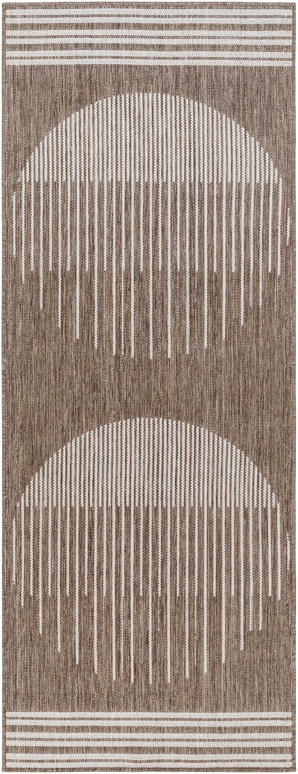 Aviya Brown Outdoor Area Rug - Clearance