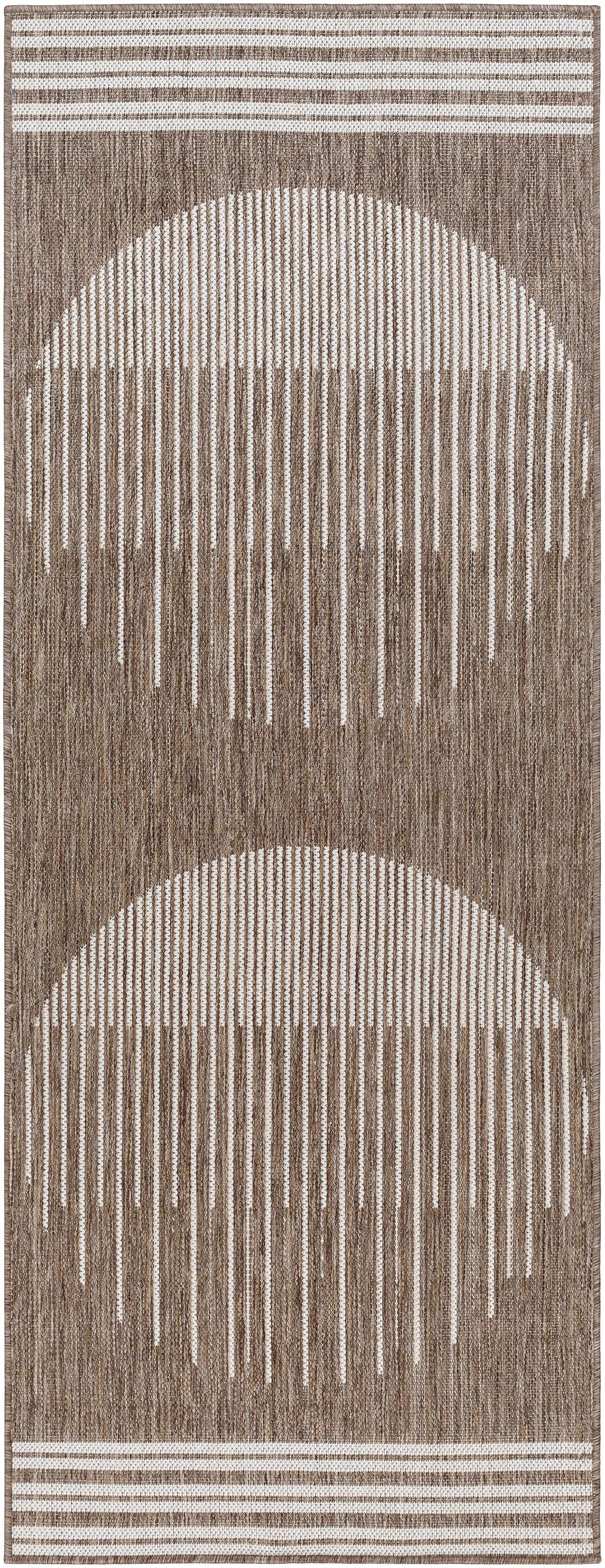 Aviya Brown Outdoor Area Rug - Clearance