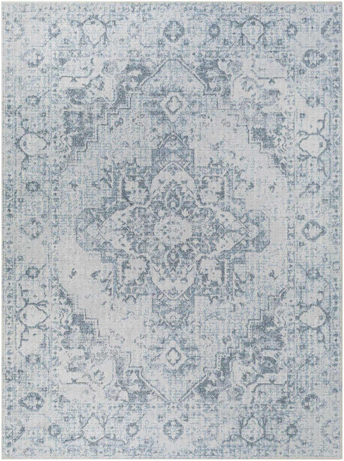 Ankti Aqua Washable Area Rug - Clearance