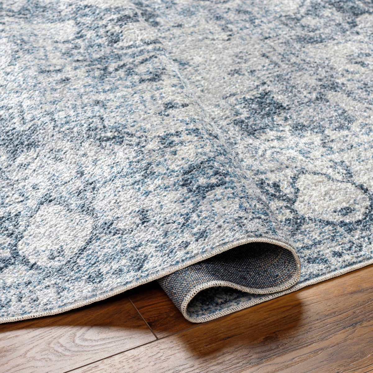 Ankti Aqua Washable Area Rug - Clearance