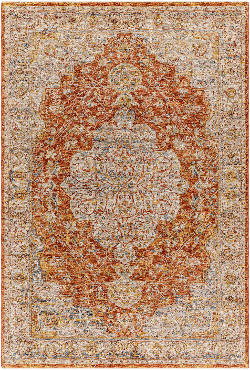 Aman Rust Area Rug - Clearance