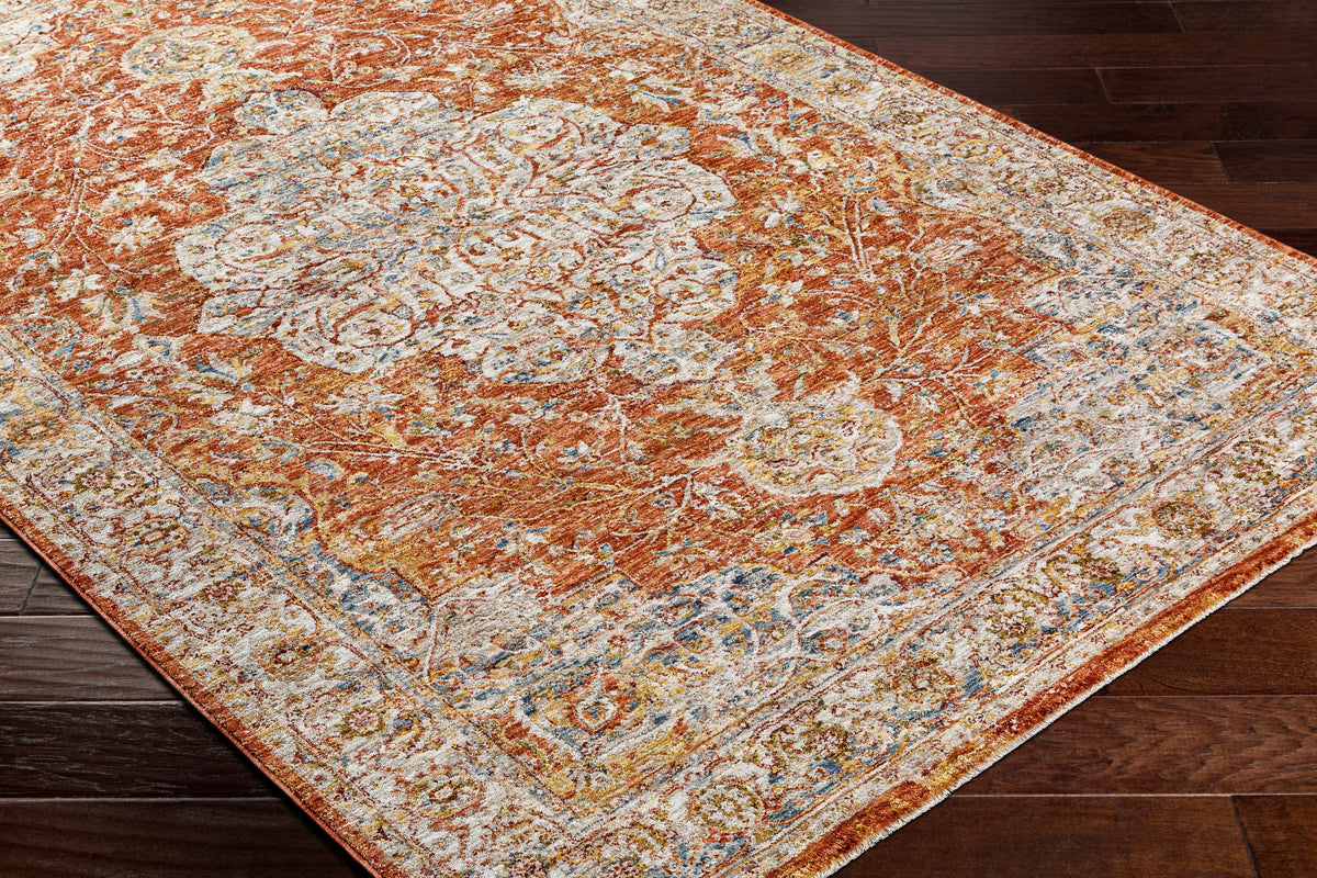 Aman Rust Area Rug - Clearance