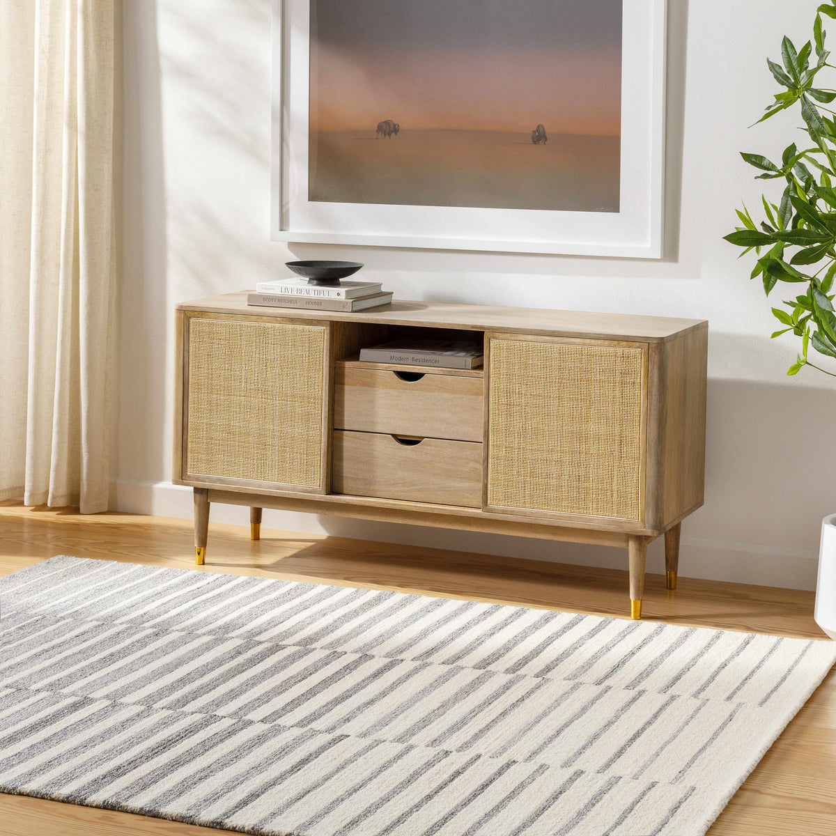 Gawel Gray Area Rug - Clearance