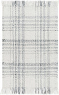 Inara Gray Plaid Area Rug - Clearance