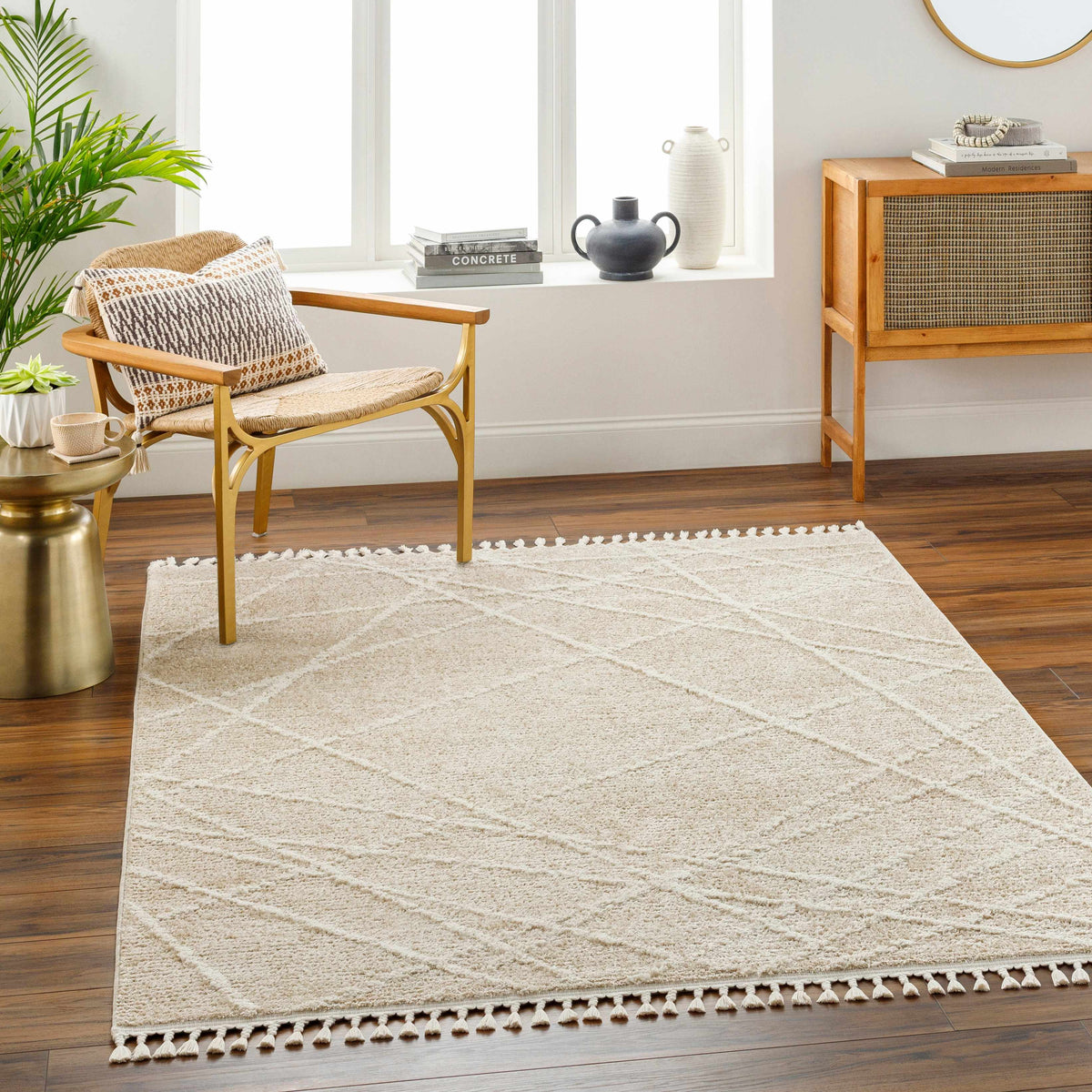 Hosea Cream Area Rug - Clearance