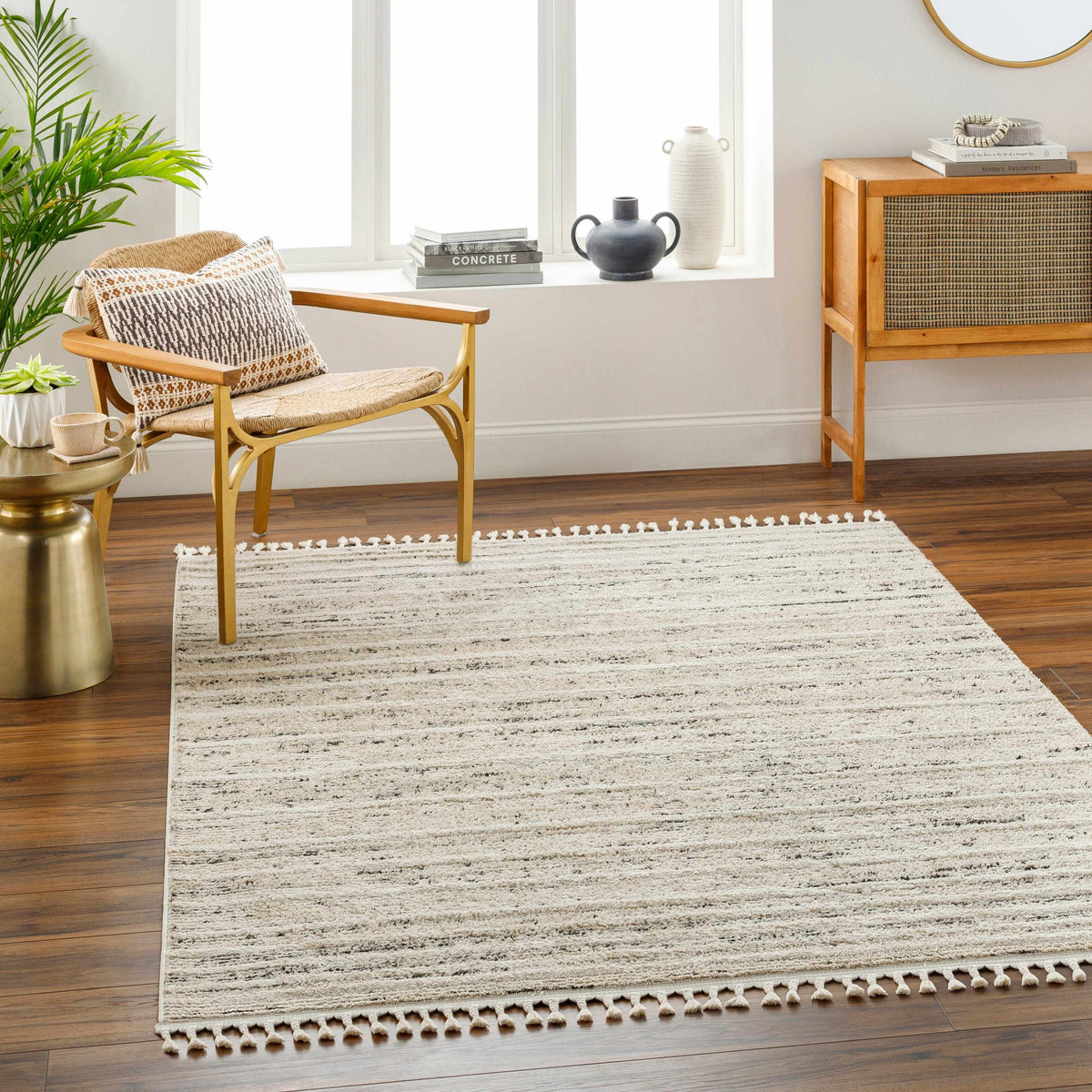 Miyu Taupe Area Rug - Clearance