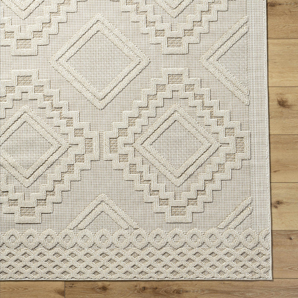 Arwid Bone Outdoor Area Rug - Clearance