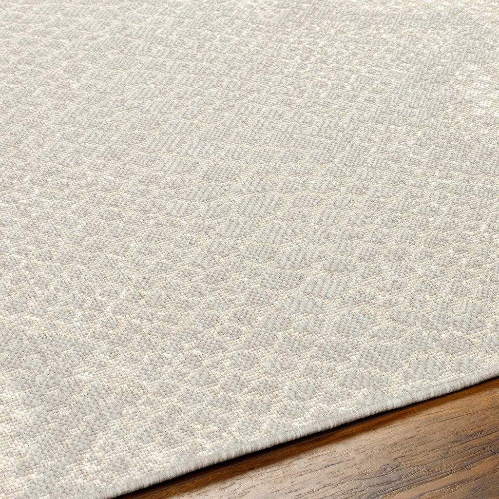 Estee Cream Snake-Patterned Outdoor Area Rug - Clearance