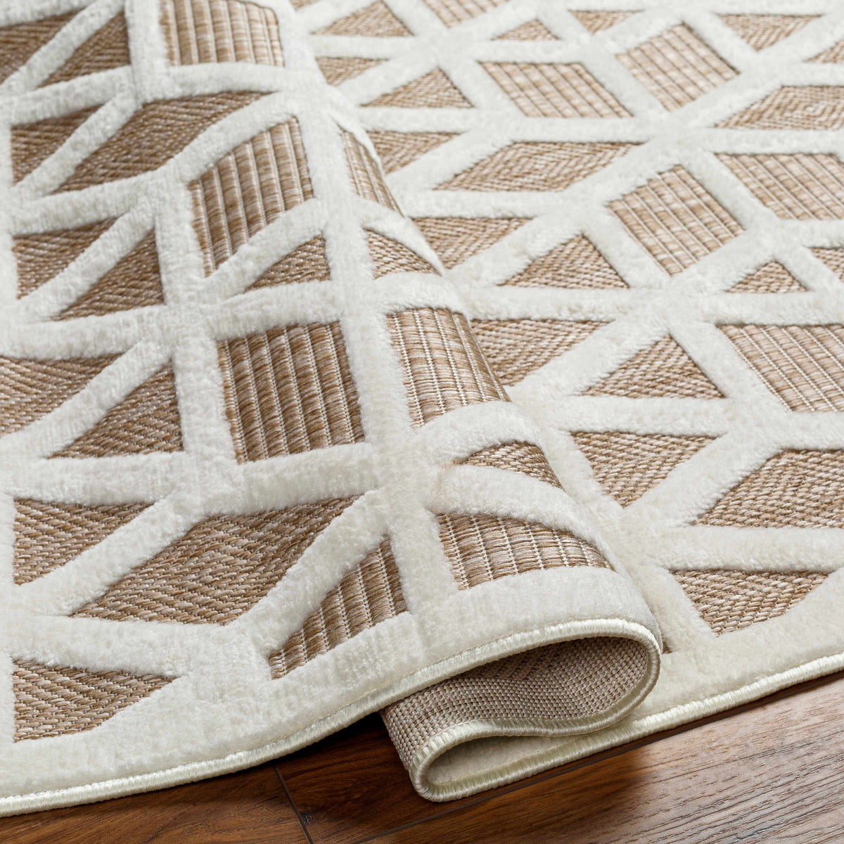 Nuri Tan Outdoor Rug - Clearance