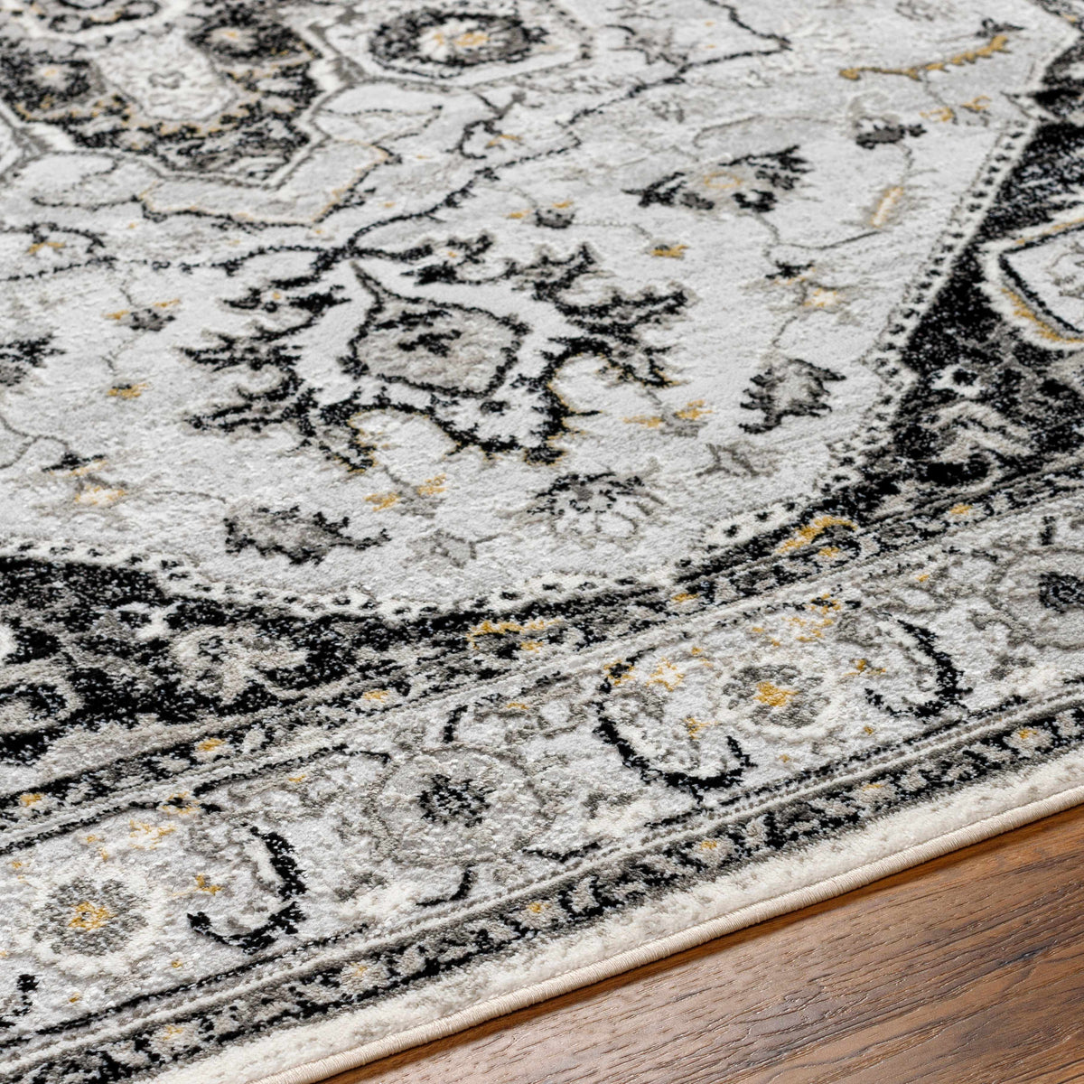 Gauri Gray Medallion Area Rug - Clearance