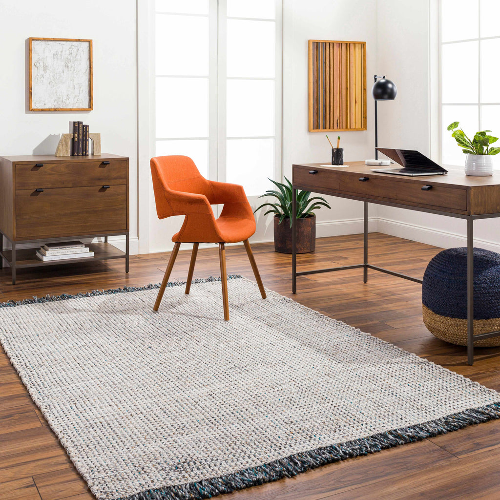 Beige Teal Aron Area Rug - Clearance