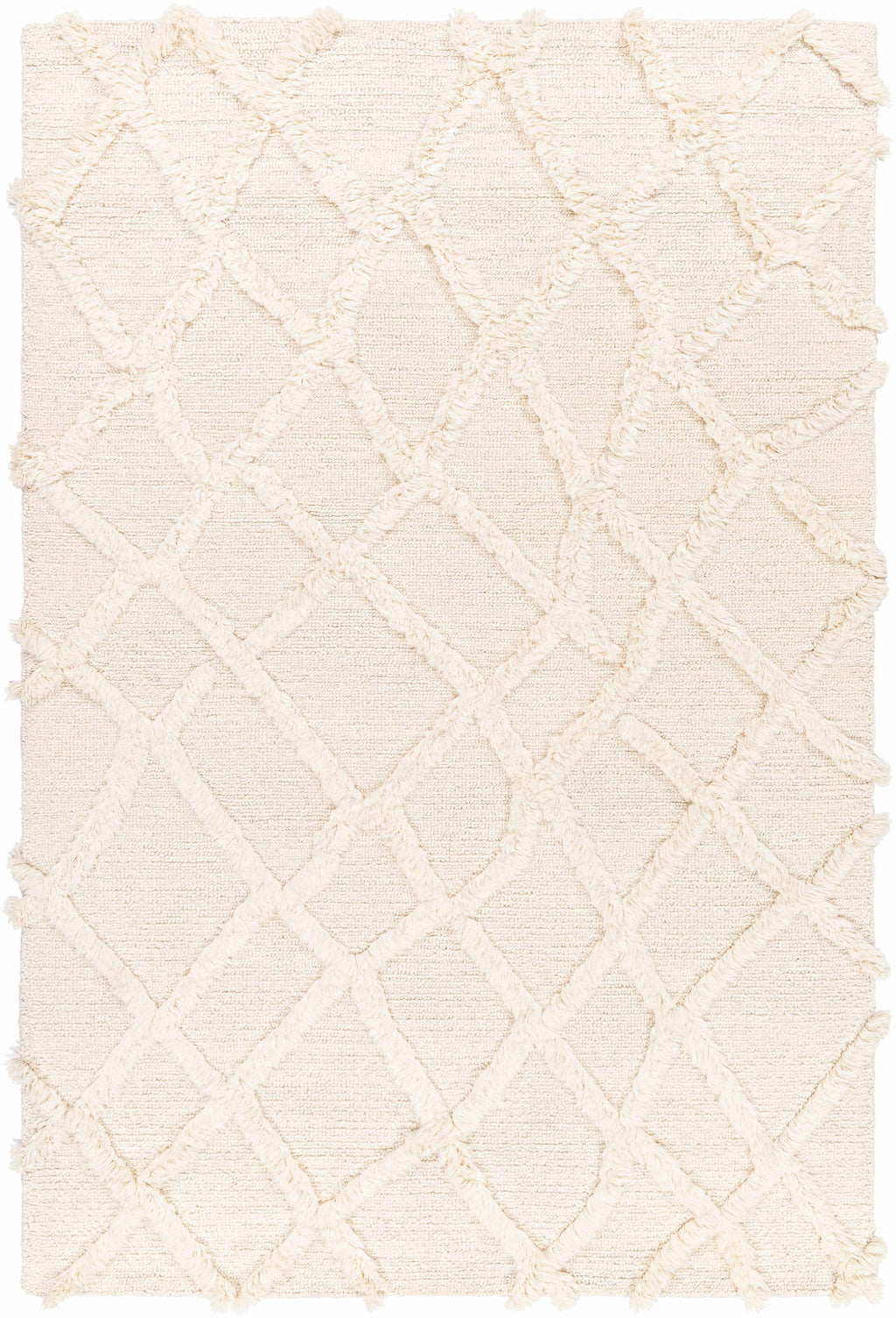 Adica Cream Wool Area Rug - Clearance