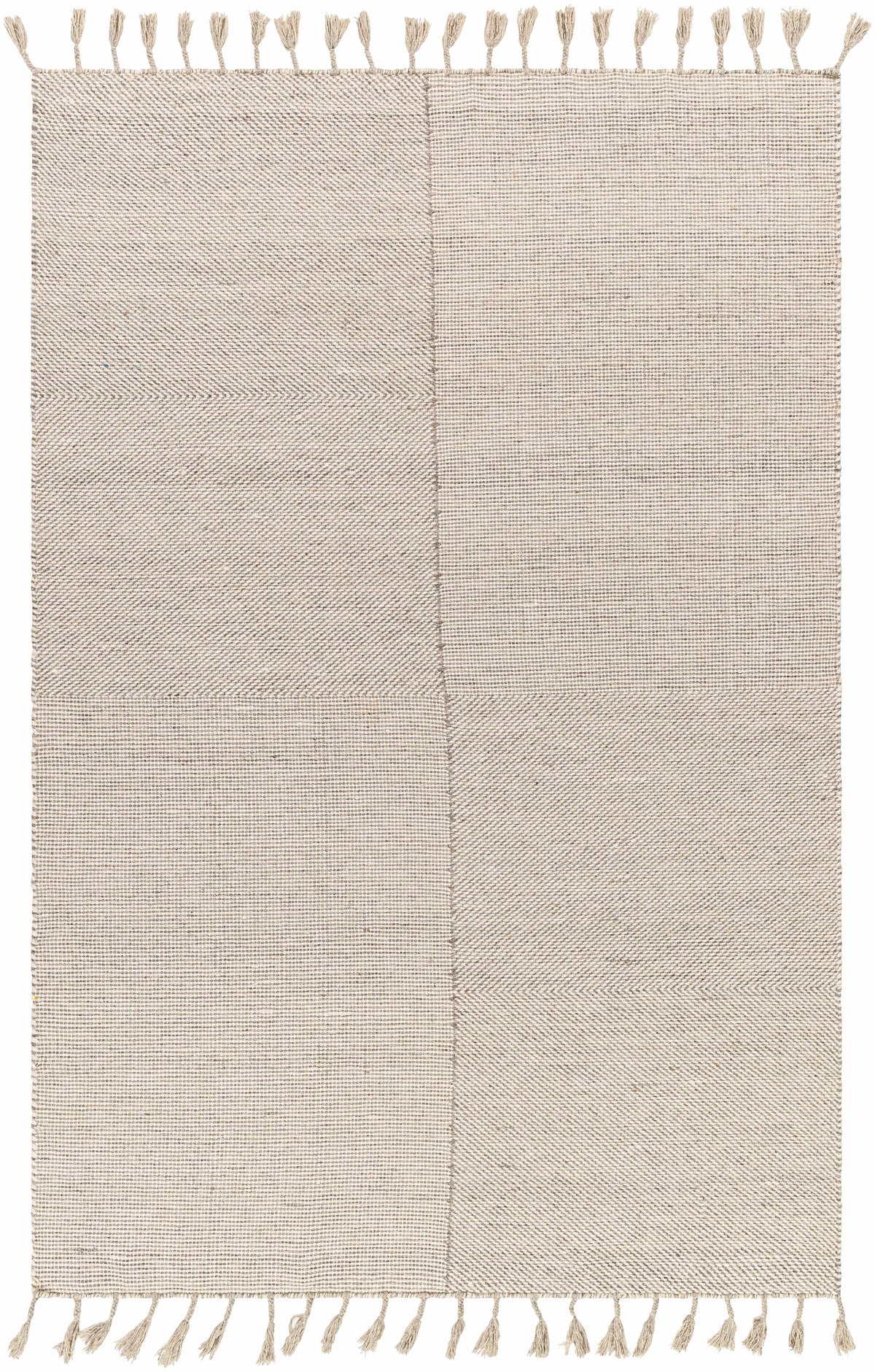 Abhay Beige Wool Area Rug - Clearance