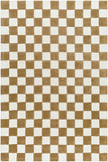 Timin Camel Checkered Area Rug - Clearance