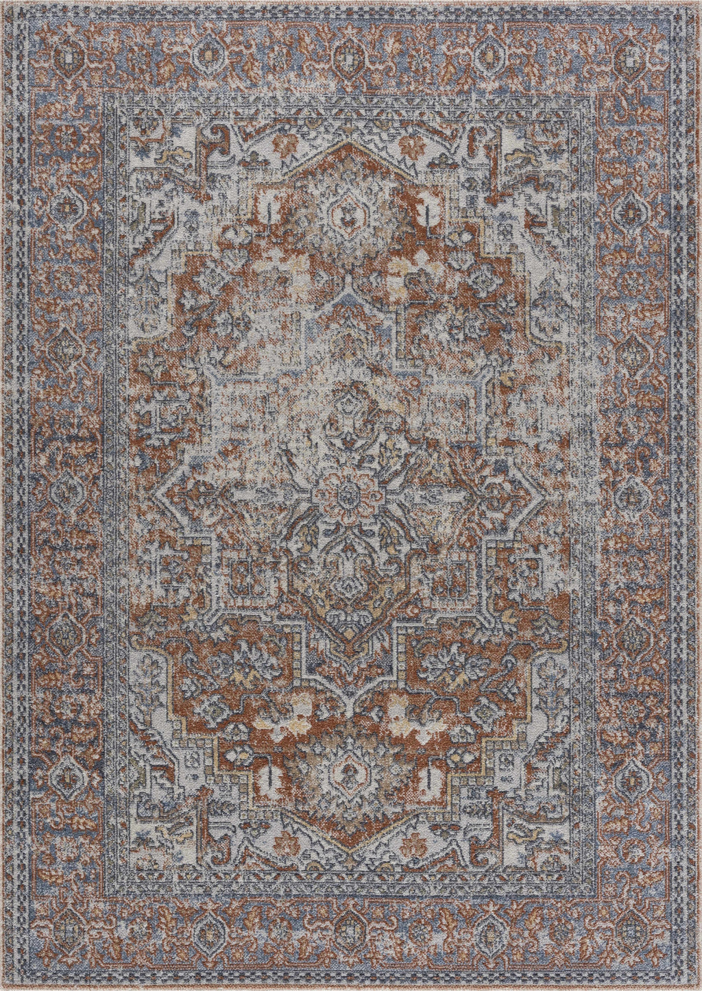 Aila Traditional Design Washable Rug - Clearance
