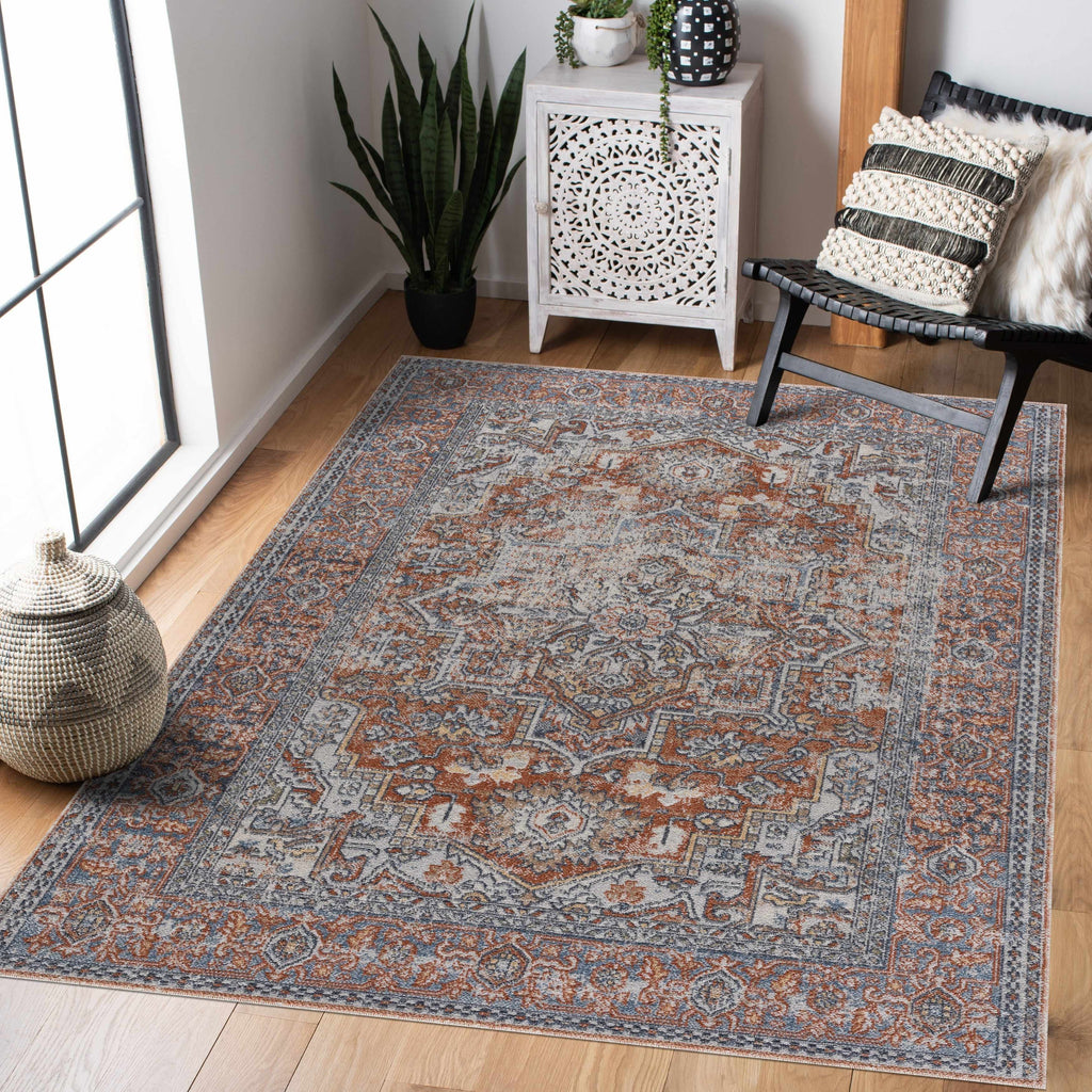 Aila Traditional Design Washable Rug - Clearance
