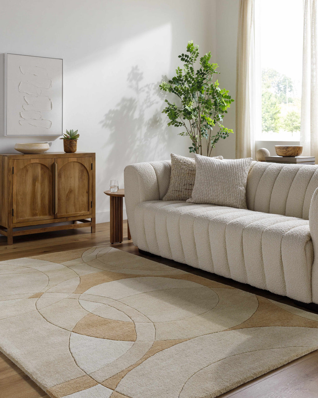 Yaxha Modern Wool Rug - Clearance