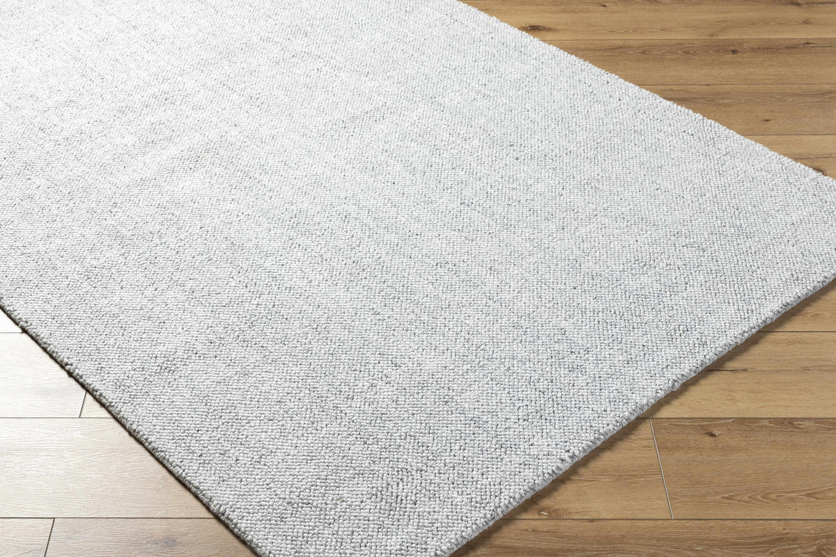 Zareh Gray Blue Solid Area Rug - Clearance
