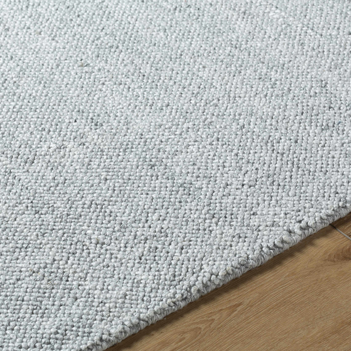Zareh Gray Blue Solid Area Rug - Clearance